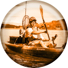 Kayak pesca per il pescatore
